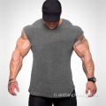 Ang Workout Muscle Slim cotton Fit T-Shirt para sa Mga Lalaki
